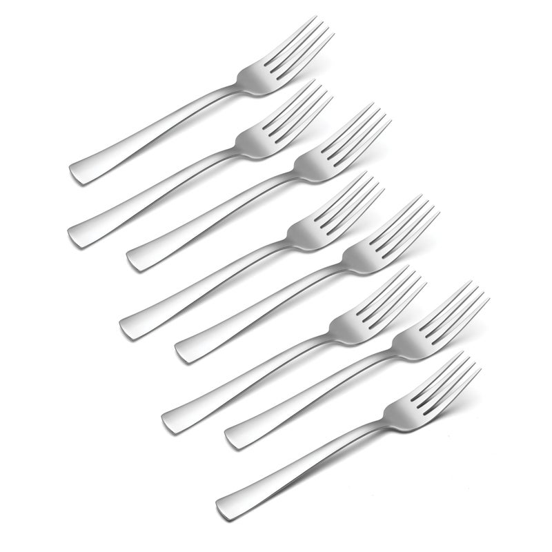 Oneida Zinc Everyday Flatware Dinner Forks, Set of 8, 18/0 Stainless Steel, Silverware Set, 1.4 x 3.75 x 8.5 inches - Image 2